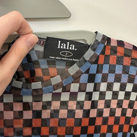 Mesh checker blue/red dress from dressed in lala - Picture 4 of 7